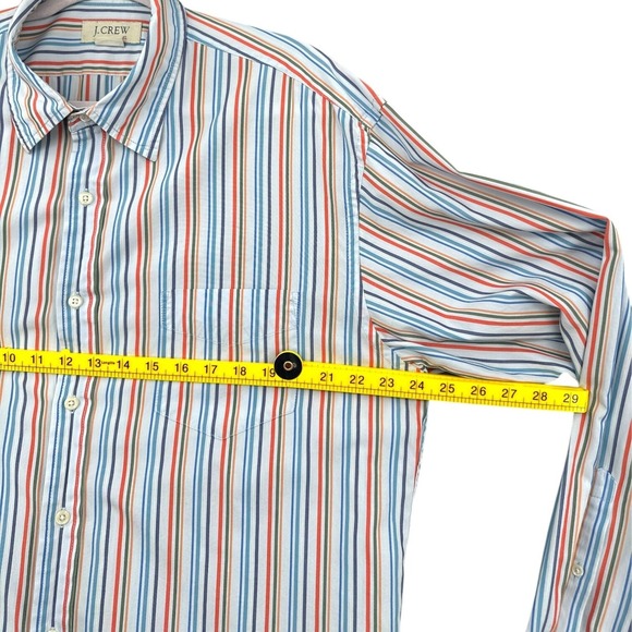 J. Crew Striped Button Down Shirt Men's XL Long Sleeve Cotton Casual Everyday - Picture 5 of 5